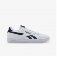 حذاء ريبوك كورت ريترو للجنسين لون أبيض وكحلي ونعل أبيض - Reebok Unisex' Court Retro Shoes