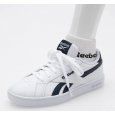 حذاء ريبوك كورت ريترو للجنسين لون أبيض وكحلي ونعل أبيض - Reebok Unisex' Court Retro Shoes