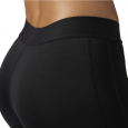 Reebok Womens' Comp Tight Solid- بنطلون ضيق رياضي من ريبوك للنساء لون أسود