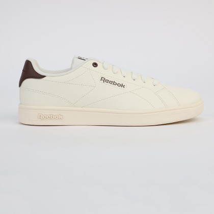 حذاء ريبوك كورت كلين للجنسين لون اوف وايت وبني ونعل  اوف وايت - Reebok Unisex' Court Clean Shoes