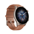 ساعة ذكية جي تي آر 3 برو من أمازفت للرجال لون بني - Amazfit GTR 3 Pro Smart Watch GPS A2040 46mm Brown Leather