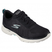 حذاء سكيتشرز جو ووك 6 ويند للنساء لون أسود وأبيض - Skechers Women's GOwalk 6 Sky Wind Shoes