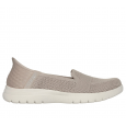 حذاء سكيتشرز سليب انس: أون ذا جو فليكس للنساء لون بيج ونعل أبيض- Skechers Women's Slip-ins: On-the-GO Flex - Serene Shoes