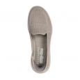 حذاء سكيتشرز سليب انس: أون ذا جو فليكس للنساء لون بيج ونعل أبيض- Skechers Women's Slip-ins: On-the-GO Flex - Serene Shoes