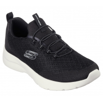 حذاء سكيتشرز ديناميت 2.0- ريال سموث للنساء لون أسود ونعل أبيض- Skechers Women's Dynamight 2.0 - Real Smooth Shoes