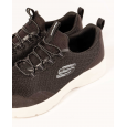 حذاء سكيتشرز ديناميت 2.0- ريال سموث للنساء لون أسود ونعل أبيض- Skechers Women's Dynamight 2.0 - Real Smooth Shoes