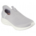 حذاء سكيتشرز سليب انس: ألترا فليكس 3.0 كوزي للنساء لون رمادي ونعل أبيض- Skechers Women's Slip-ins: Ultra Flex 3.0 - Cozy Streak Shoes