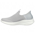 حذاء سكيتشرز سليب انس: ألترا فليكس 3.0 كوزي للنساء لون رمادي ونعل أبيض- Skechers Women's Slip-ins: Ultra Flex 3.0 - Cozy Streak Shoes