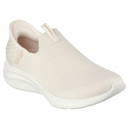 حذاء سكيتشرز سليب انس: ألترا فليكس 3.0 كوزي للنساء لون أوفوايت ونعل أبيض- Skechers Women's Slip-ins: Ultra Flex 3.0 - Cozy Streak Shoes