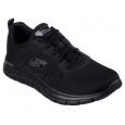 حذاء سكيتشرز تراك- نيو ستابل للنساء لون أسود ونعل أبيض- Skechers Women's Track - New Staple Shoes