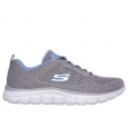 حذاء سكيتشرز تراك- نيو ستابل للنساء لون رمادي ونعل أبيض- Skechers Women's Track - New Staple Shoes