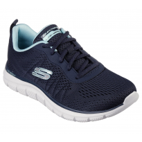 حذاء سكيتشرز تراك- نيو ستابل للنساء لون كحلي ونعل أبيض- Skechers Women's Track - New Staple Shoes