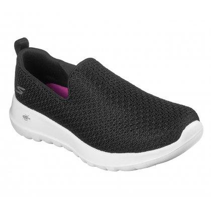 حذاء سكيتشرز جو ووك جوي سليب أون للنساء لون أسود ونعل أبيض- Skechers Women's Go Walk Joy Slip On Shoes