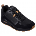 حذاء سكيتشرز أونو - لاايوفر للرجال لون أسود وبني- Skechers Men's Uno - Layover Shoes