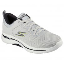 حذاء سكيتشرز جو ووك ارتش فيت- كلينتون للرجال لون رمادي وأبيض- Skechers Men's GO WALK Arch Fit - Clinton Shoes