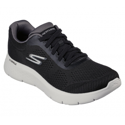 حذاء سكيتشرز جو ووك فليكس- ريمارك للرجال لون أسود وأبيض- Skechers Men's GOwalk Flex - Remark Shoes