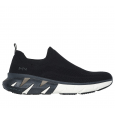 Skechers Men's Mark Nason: Ziggy-Hesh Slip-on Shoes- حذاء سكيتشرز مارك ناسون: زيغي هيش سليب أون للرجال لون أسود ونعل أبيض