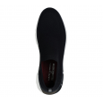 Skechers Men's Mark Nason: Ziggy-Hesh Slip-on Shoes- حذاء سكيتشرز مارك ناسون: زيغي هيش سليب أون للرجال لون أسود ونعل أبيض