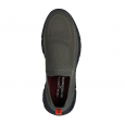 Skechers Men's Mark Nason: Ziggy-Hesh Slip-on Shoes- حذاء سكيتشرز مارك ناسون: زيغي هيش سليب أون للرجال لون بيج ونعل رمادي