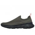 Skechers Men's Mark Nason: Ziggy-Hesh Slip-on Shoes- حذاء سكيتشرز مارك ناسون: زيغي هيش سليب أون للرجال لون بيج ونعل رمادي