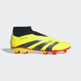 adidas Predator League Laceless Firm Ground Football Shoes - Yellow -حذاء اديداس بريداتور ليجو ليسلس فيرم جراوند للرجال لون أصفر