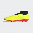 adidas Predator League Laceless Firm Ground Football Shoes - Yellow -حذاء اديداس بريداتور ليجو ليسلس فيرم جراوند للرجال لون أصفر