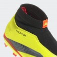 adidas Predator League Laceless Firm Ground Football Shoes - Yellow -حذاء اديداس بريداتور ليجو ليسلس فيرم جراوند للرجال لون أصفر