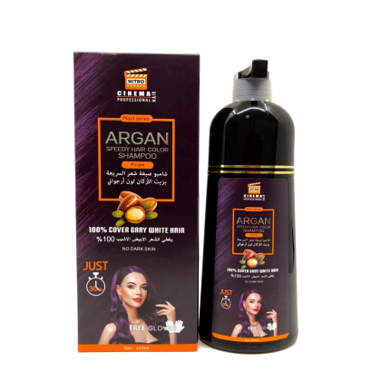 شامبو صبغة شعر السريعة بزيت الأركان من نيترو كندا لون أرجواني حجم 420 مل- Nitro Canada Argan Speedy Hair Color Shampoo Purple 420ML