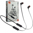 سماعات اذن لاسلكية من جي بي ال لون أسود - JBL Tune 125BT Wireless in-ear headphones