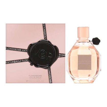 Fragrance Flowerbomb by VICTOR and ROLF EDP Spray for Women 100ml -عطر فلاوربومب من فيكتور اند رولف للنساء او دو بارفيوم 100مل