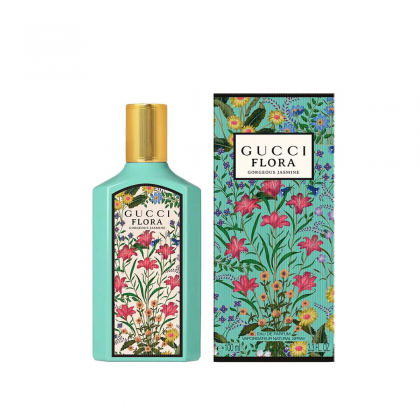 GUCCI FLORA GORGEOUS JASMINE EDP FOR WOMEN 100ML -عطر جوتشي فلورا جورجوس جاسمين من جوتشي للنساء 100مل