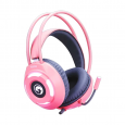 سماعات رأس سلكية من مارفو لون زهري - Marvo Gaming Headphones HG8936 PINK