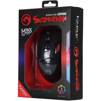 ماوس سلكي من مارفو لون أسود - Marvo M355 Wired Gaming Mouse