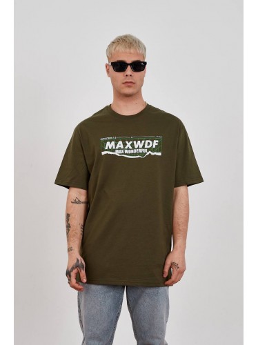 بلوزة نص كم للرجال لون أخضر