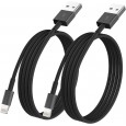 كابل يو اس بي بمنفذ ميكرو من اير ون طول 1 متر لون أسود- micro charging cable by AIRONE brand usb to micro