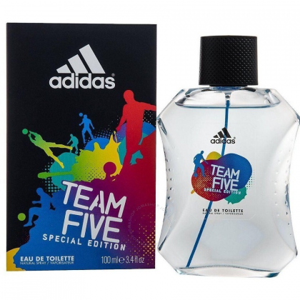 عطر تيم فايف من اديداس للرجال حجم 100مل - Adidas Team FiveCoty EDT Spray Special Edition For Men 100ML