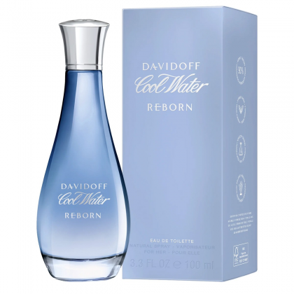 Cool Water Reborn for Her EDT By Davidoff for Womens 100 ML - عطر كول ووتر ريبورن من دافيدوف للنساء سعة 100 مل