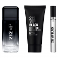 طقم 212 في اي بي بلاك من كارولينا هيريرا للرجال (3 قطع)- 212VIP Black EDP By Carolina Herrera 100ml (3 Pies) Set