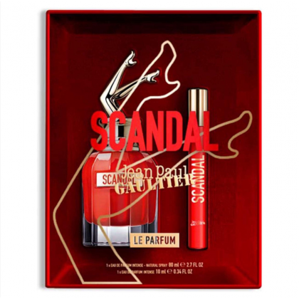 طقم سكاندال لي بيرفام من جان بول جالتيير للنساء (2 قطعتين)- Scandal By Jean Paul Gaultier For Womens 80ml (2 Pies) Set