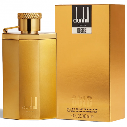 عطر ديزاير جولد ذهبي من دانهيل للرجال سعة 100مل - Desire Gold EDT By Alfred Dunhill For Men 100ml