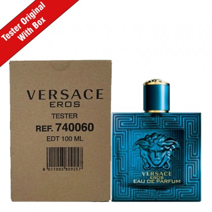 عطر ايروس تستر او دي بيرفام من فيرزاتشي للرجال سعة 100 مل - Eros Tester Eau de Parfum EDP By Versace For Men 100ml