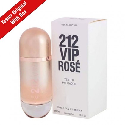 عطر 212 في آي بي روز تستر من كارولينا هيريرا او دي بيرفيوم 80 مل - Ladies 212 VIP ROSE TESTER EDP By CAROLIA HERRERA for Women 80 ml