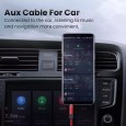 Audio Cable 3.5 AUX 1m - كابل صوت طول 1 متر من فونيكس