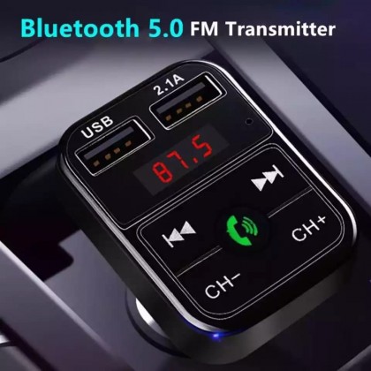 Car FM modulator CARB 2 Bluetooth car charger -شاحن سيارة مع راديو