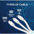 5in1 multifunctional USB Expansion data line 2.4 A - كابل شاحن 3 منافذ ومدخلين يو اس بي