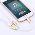 Lightning to headphone Jack Adapter 3 in 1 (JH-016) -وصلة أواكس مع شاحن ايفون