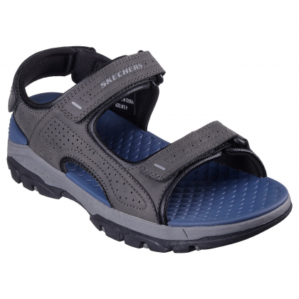 صندل سكيتشرز سوميتس- فان فلير للرجال لون بني ونعل أسود- Skechers Men's Relaxed Fit: Tresmen - Garo Sandals