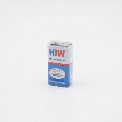 بطارية كاربون 9 فولت قطعة واحدة - HIW 6F22 9V Battery (1 Pcs)