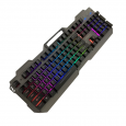 كيبورد العاب KB10 موكسوم اضاءة RGB (مفاتيح كاملة 104) زر FN، (كابل 1.45M) - MOXOM MX-KB10 Gaming Mouse Keyboard Suspension RGB Light Gaming Keyboard