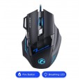 ماوس سلكي ضوئي للألعاب I MICE Gaming X7 لون أسود مع إضاءة LED بألوان متعددة